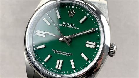 rolex oyster green dial|green dial Rolex price.